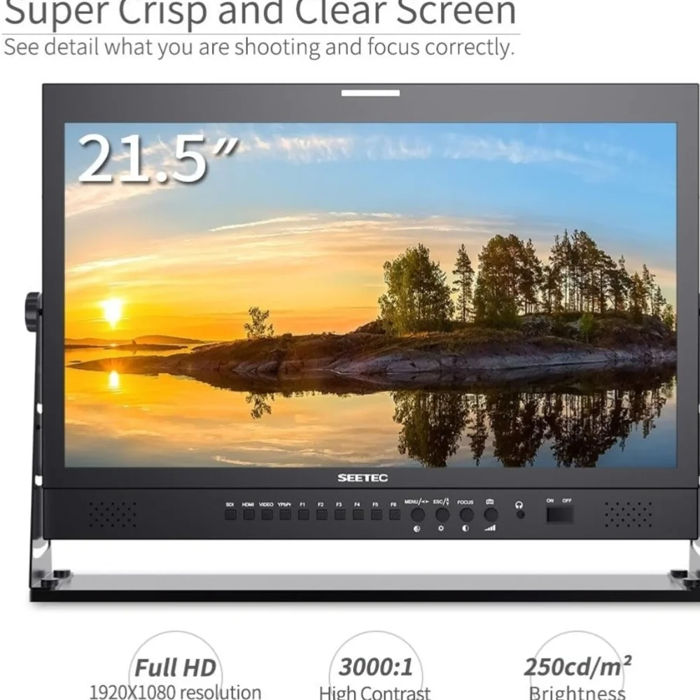 21.5 Inch Broadcast Production LCD Monitor 3G SDI 4K HDMI Input and Output IPS